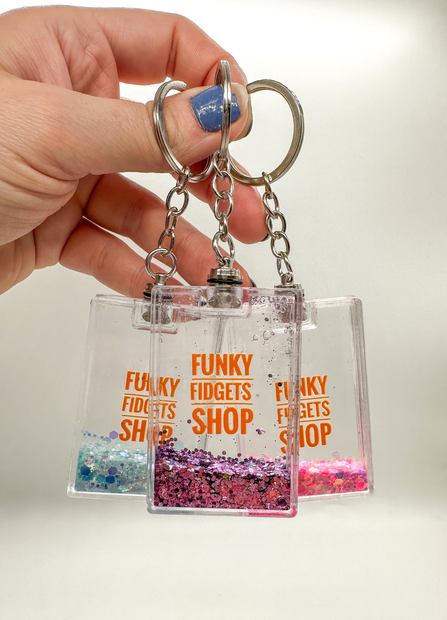 Funky Liquid Light up Keychain