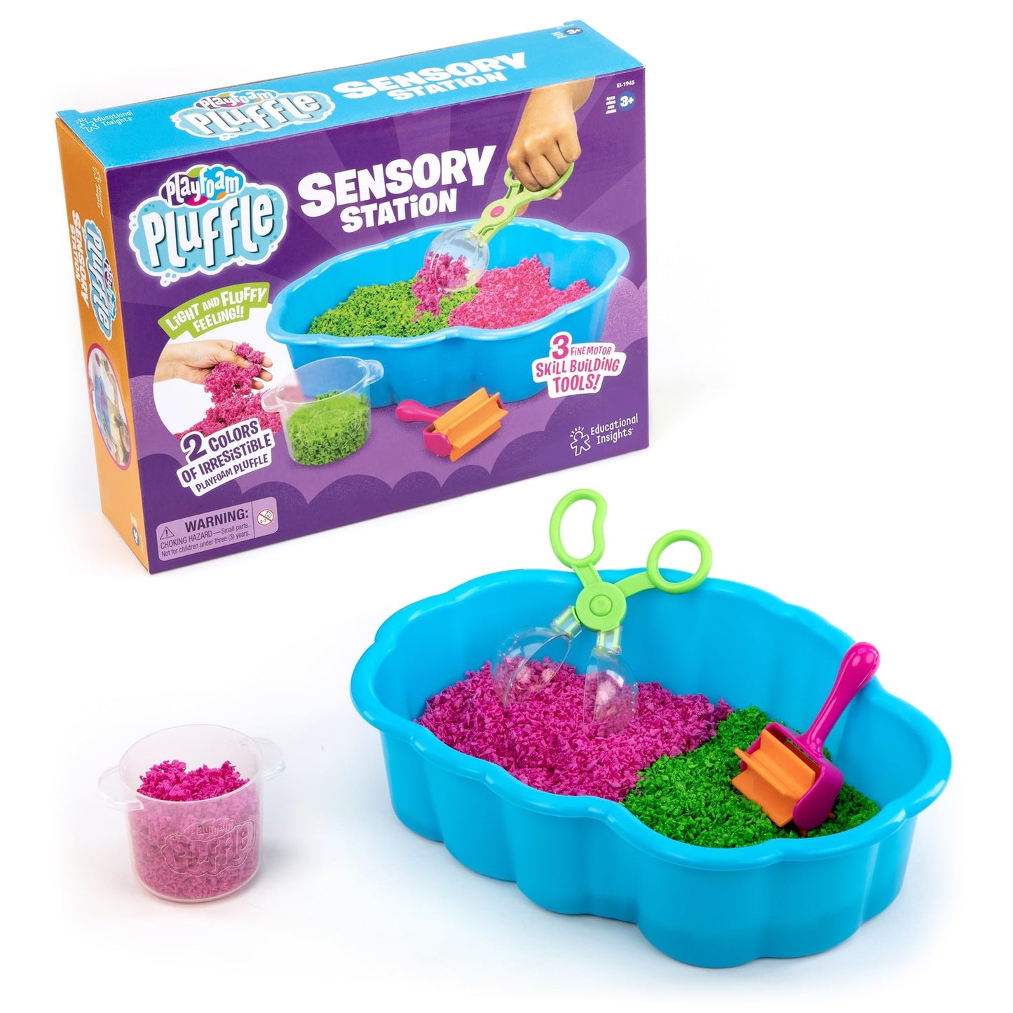 Pluffle play foam sensory station