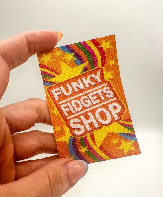 Funky textured sticker