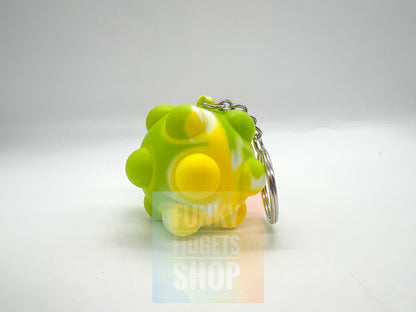 Pop it ball keychain