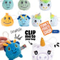 Crunchy Clip & Cuddle Plush Keyrings