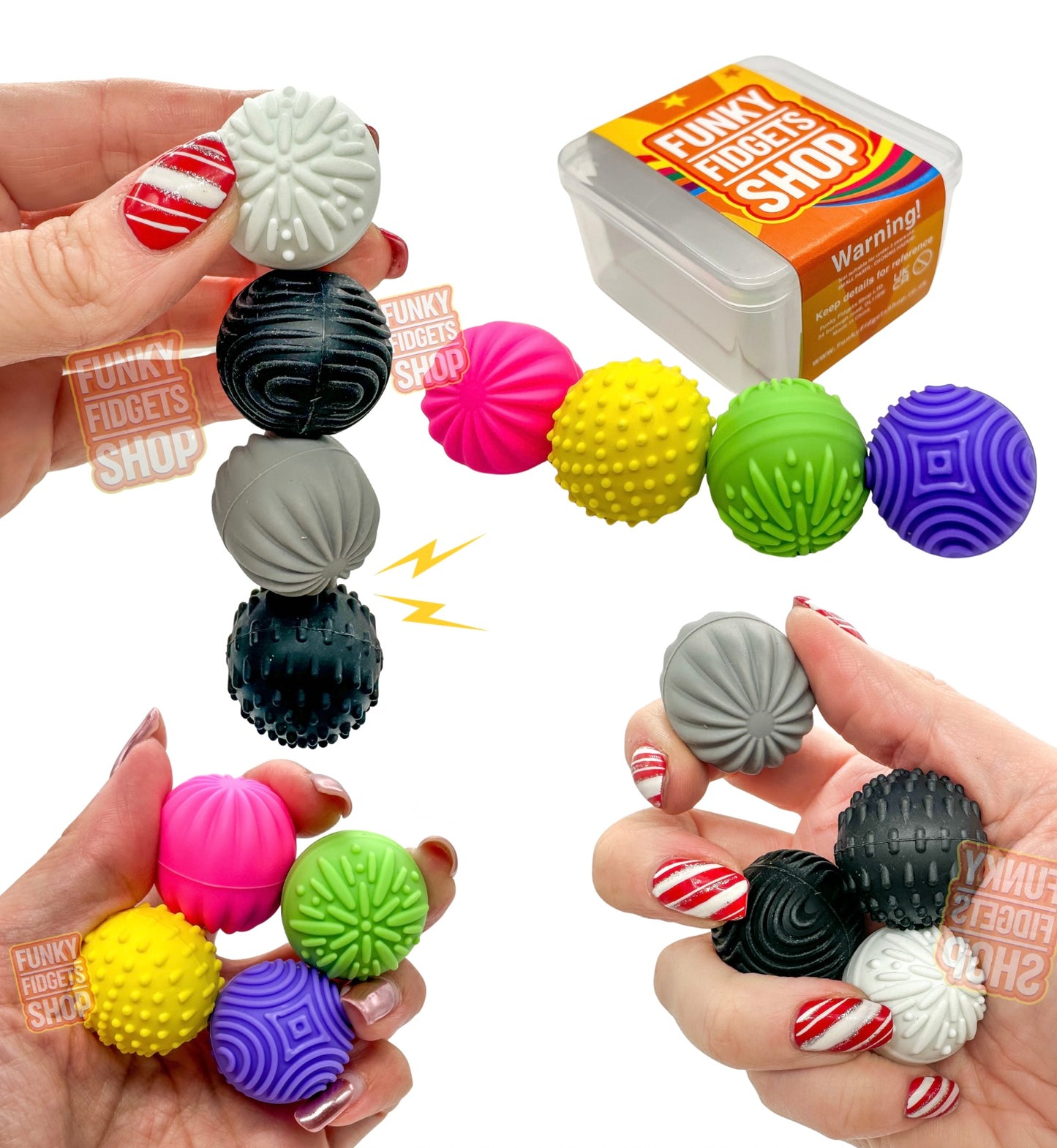 Funky Magnetic Tactile Balls