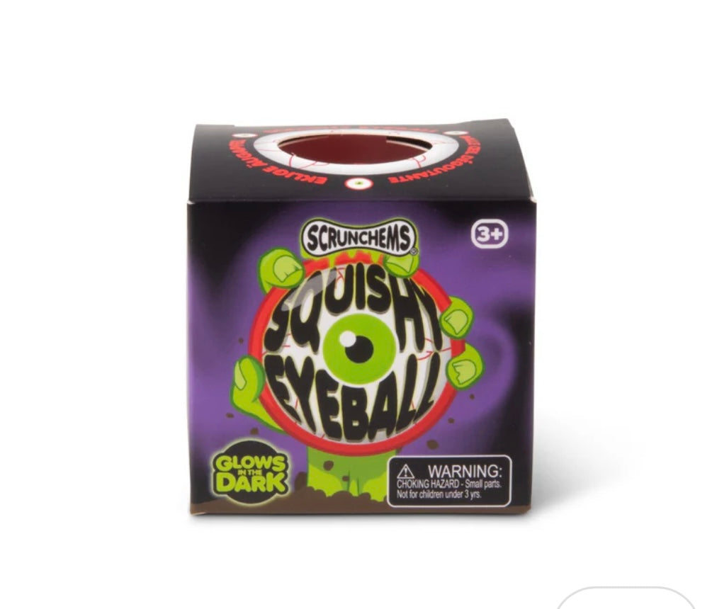 Scunchems squish eyeball - Glow in the dark