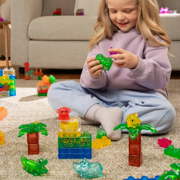 Jelly Blox Squishy Building Blocks Jungle Set