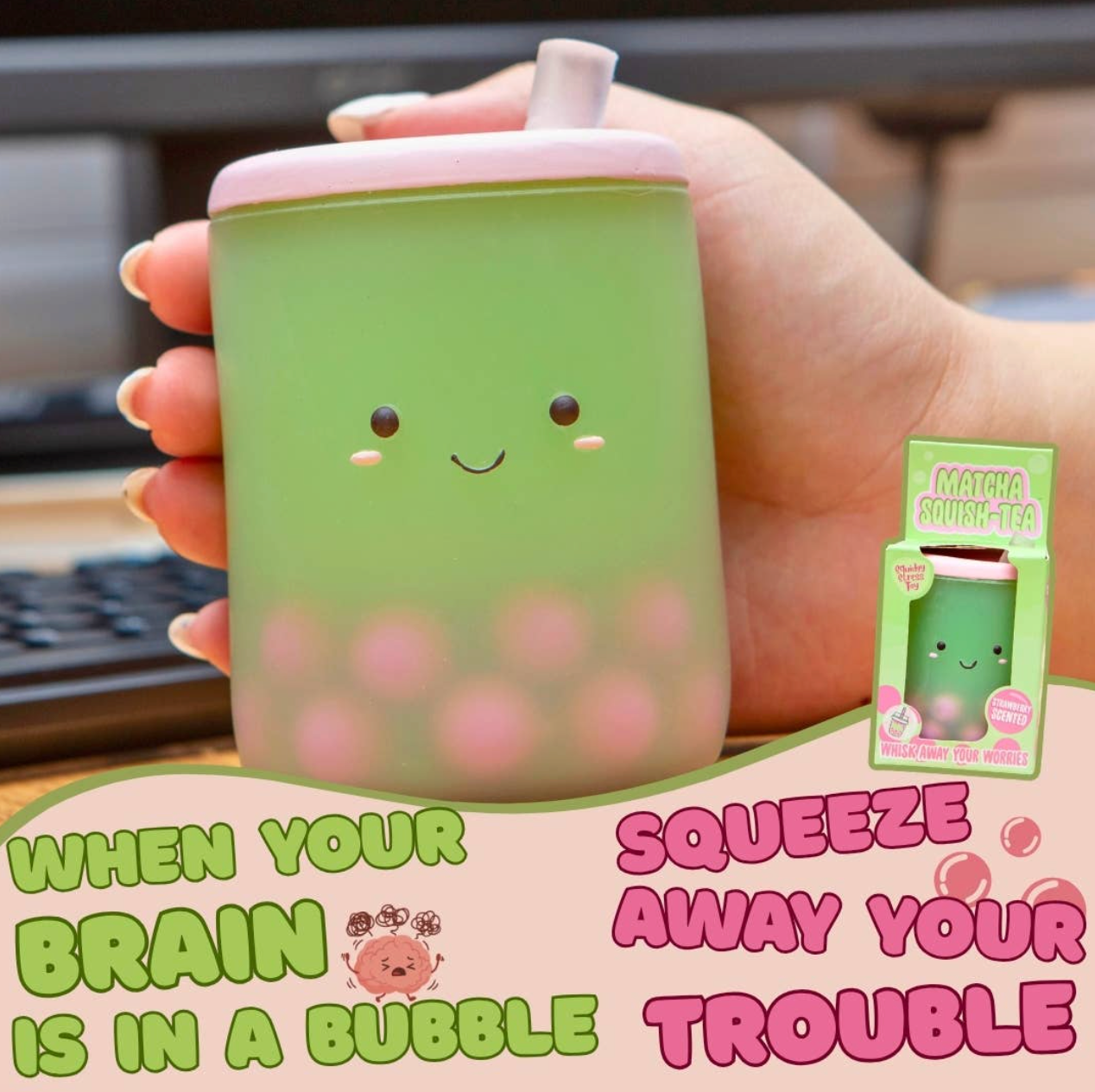 Matcha Squish Tea - Strawberry Scented
