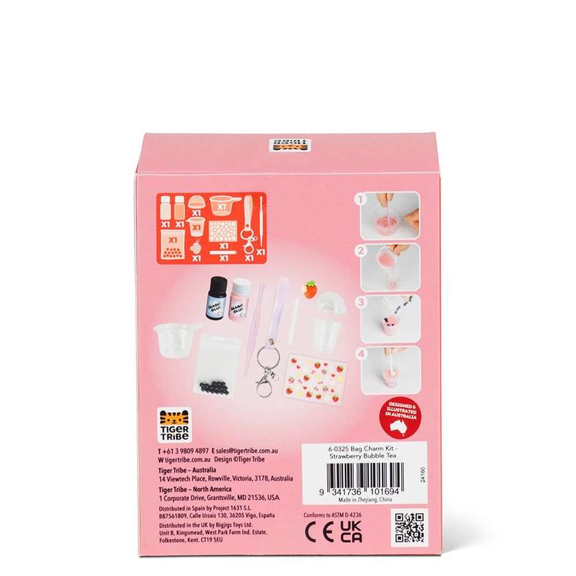 Bubble tea DIY bag charm kit