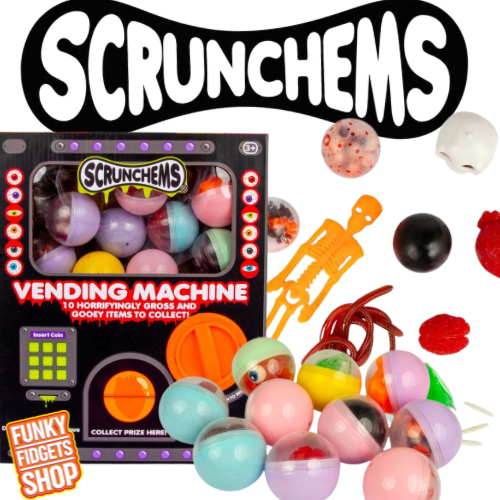 Scrunchems Gross vending machine