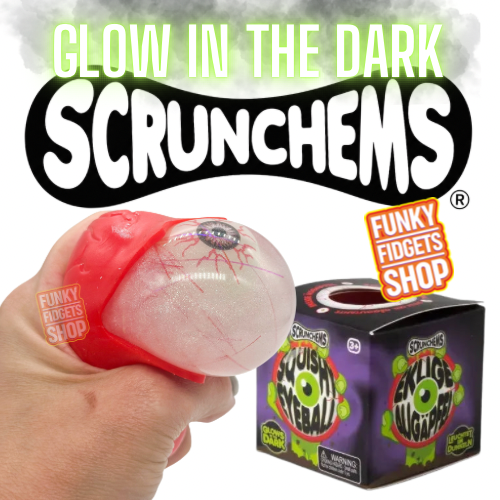 Scunchems squish eyeball - Glow in the dark