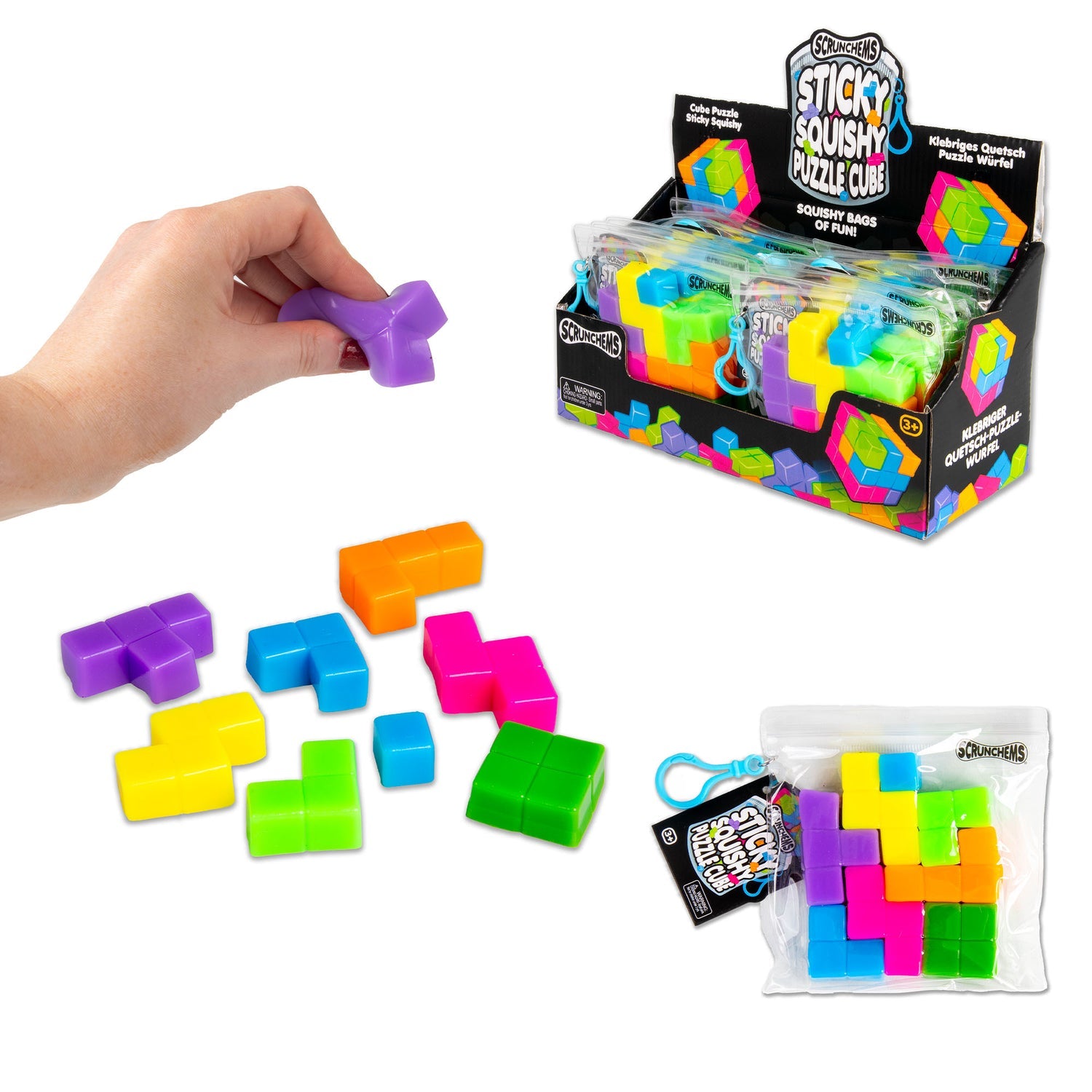 Sticky Ricky Cube Scrunchems sticky squishy puzzle cube – FunkyFidgetsShop
