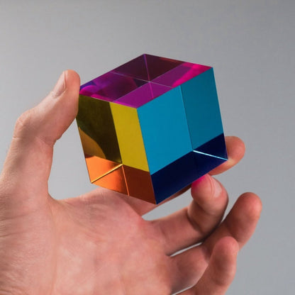 CMY Cubes - Visual aid. 3 sizes available