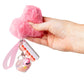 Fluffy Keyboard Fidget keychain Wristlet