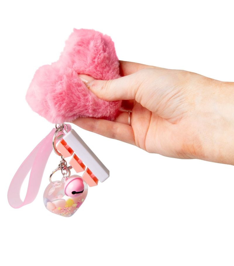 Fluffy Keyboard Fidget keychain Wristlet