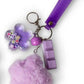 Fluffy Keyboard Fidget keychain Wristlet