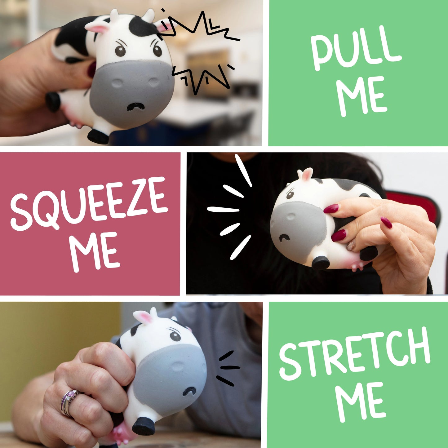 Moody Cow Squidgy Stress Toy