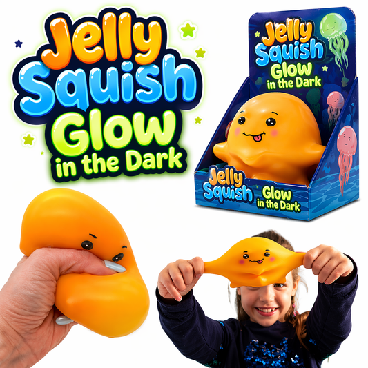 Jelly A Squish - Glow in the dark squishy stress toy