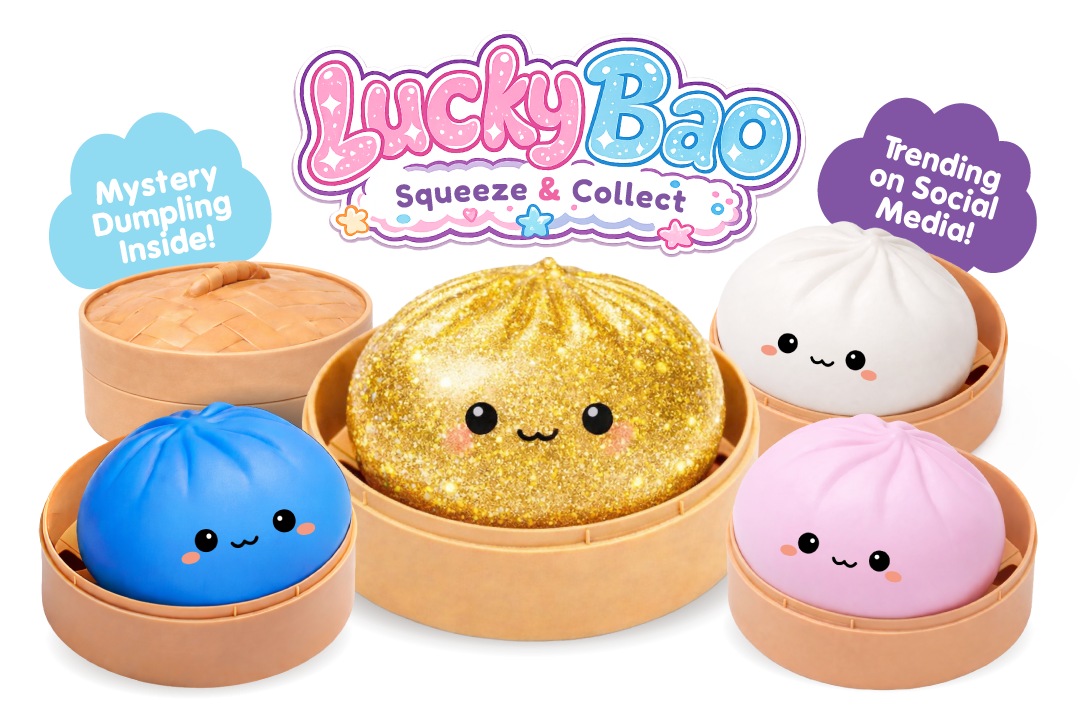 Lucky Bao Mystery Squishy Dumpling - mini & full size by Keycraft