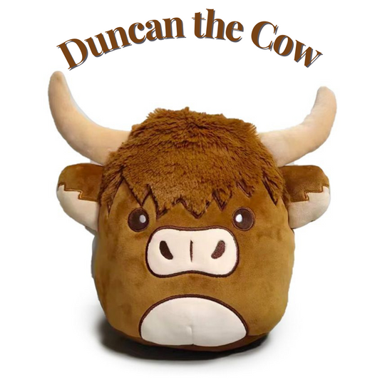 Duncan the Highland Cow squish plush