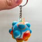 Pop it ball keychain
