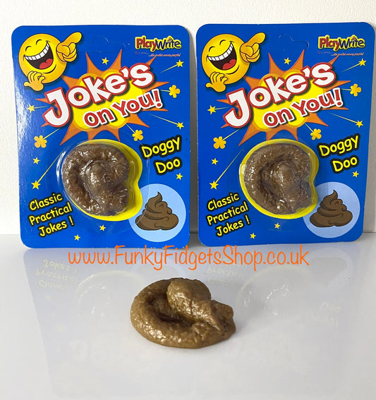 Fake sticky poo prank