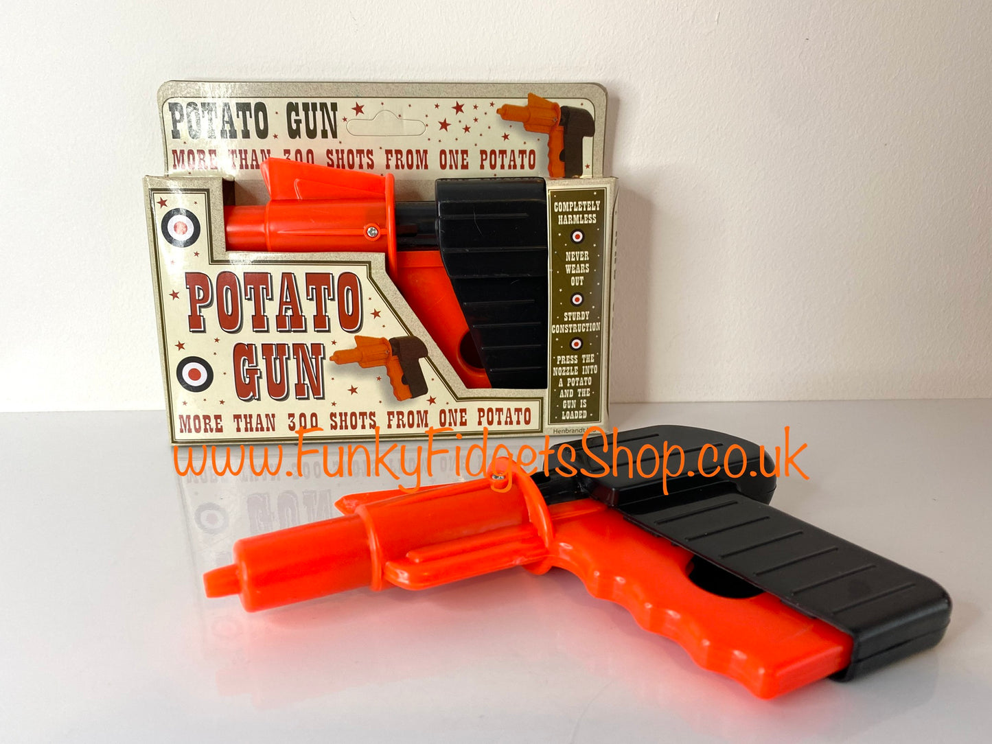 Potato gun prank joke toy