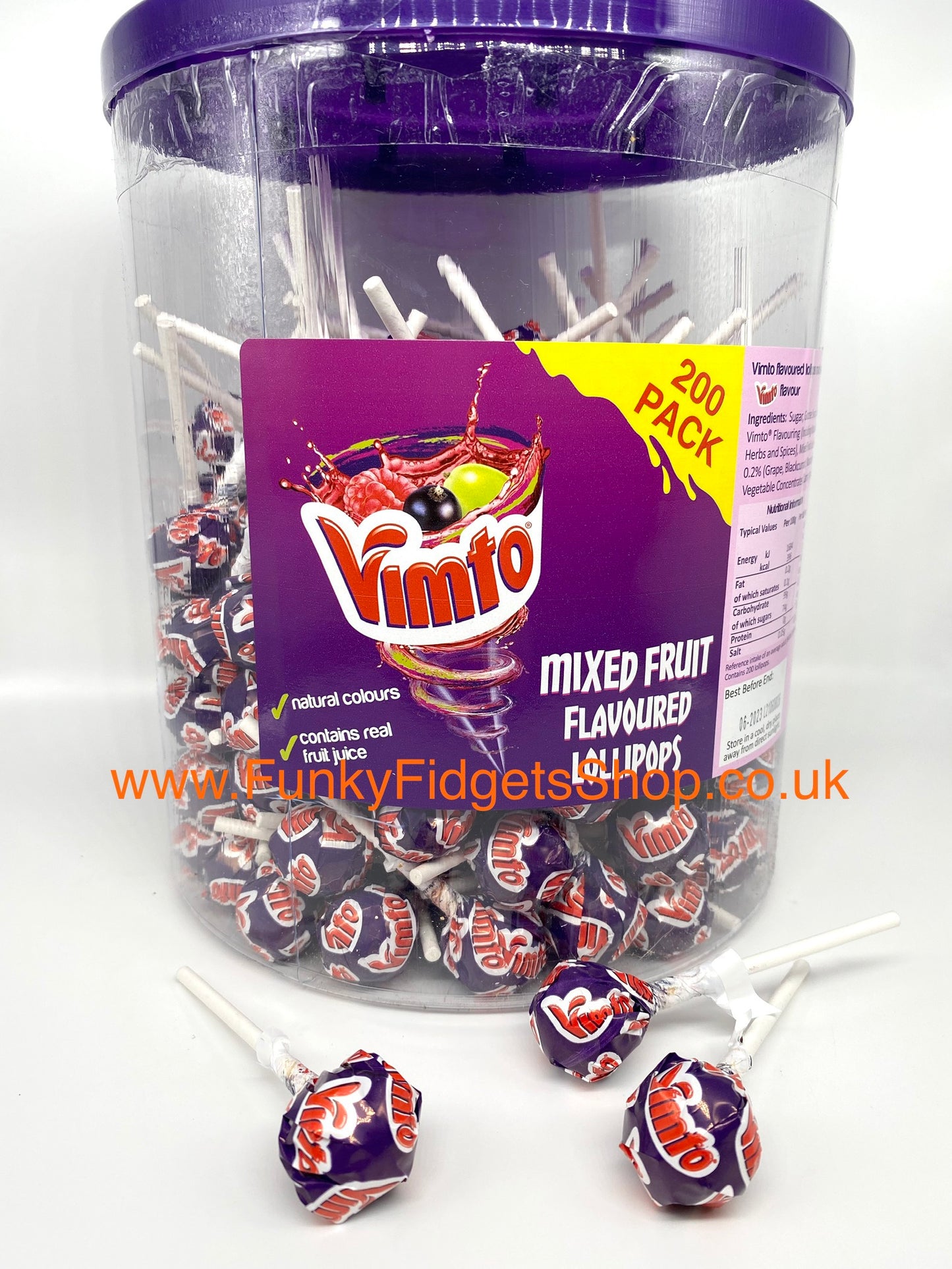 Vimto lolly